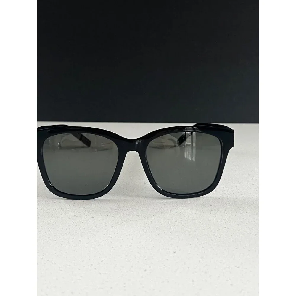 Saint Laurent SLM68 Black Grey Sunglasses - Picture 5 of 10